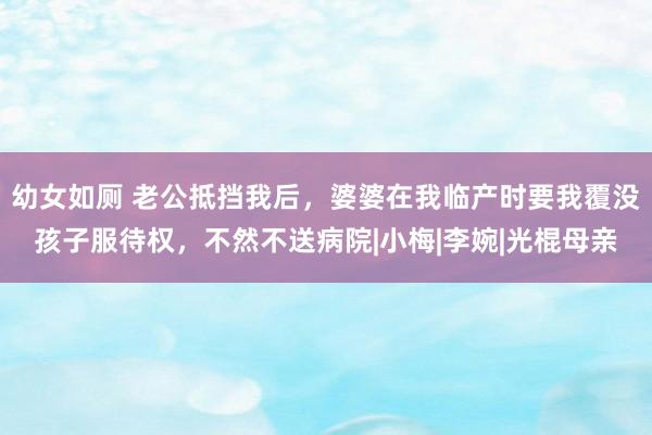 幼女如厕 老公抵挡我后，婆婆在我临产时要我覆没孩子服待权，不然不送病院|小梅|李婉|光棍母亲