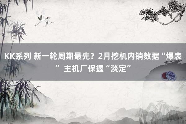 KK系列 新一轮周期最先？2月挖机内销数据“爆表” 主机厂保握“淡定”